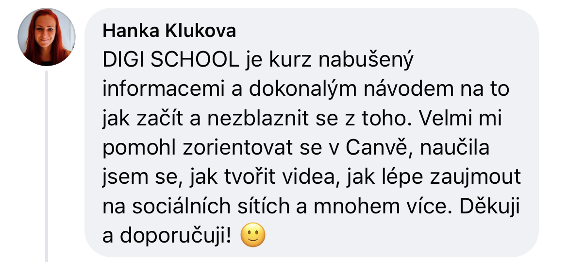 Zpětná vazba od klientky 43