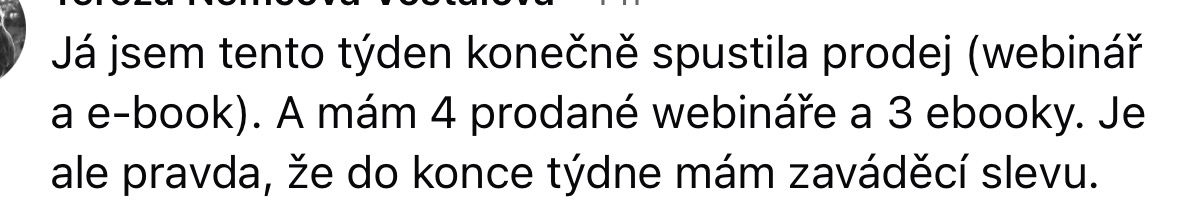 Zpětná vazba od klientky 77