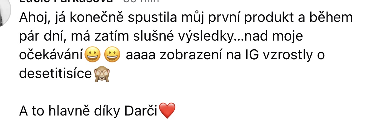 Zpětná vazba od klientky 71