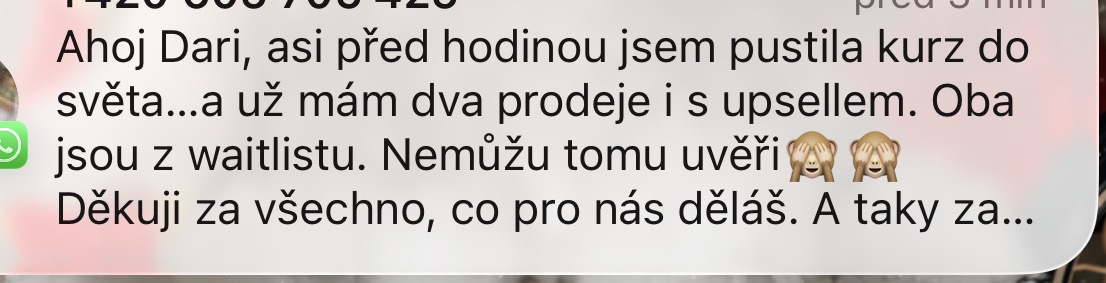 Zpětná vazba od klientky 67
