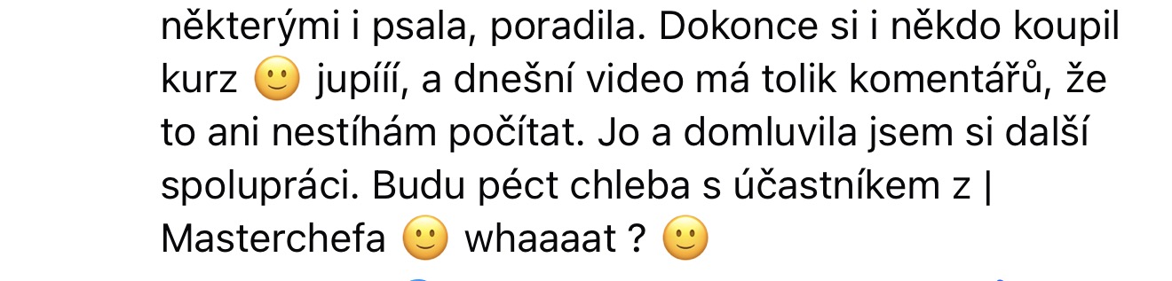 Zpětná vazba od klientky 75