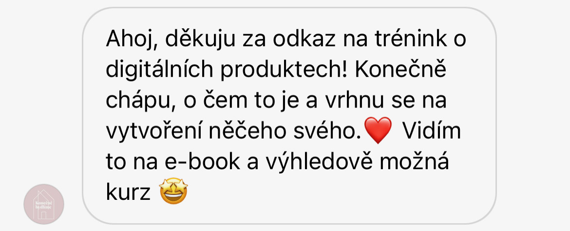 Zpětná vazba od klientky 13
