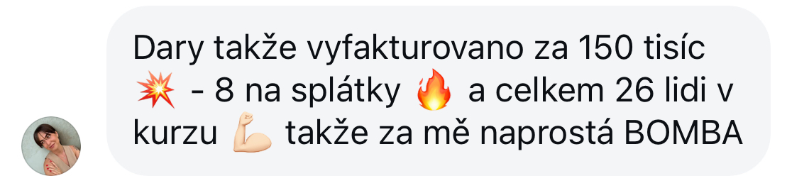 Zpětná vazba od klientky 5