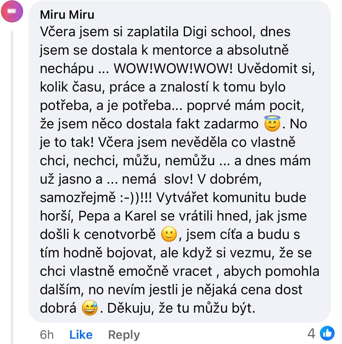 Zpětná vazba od klientky 17