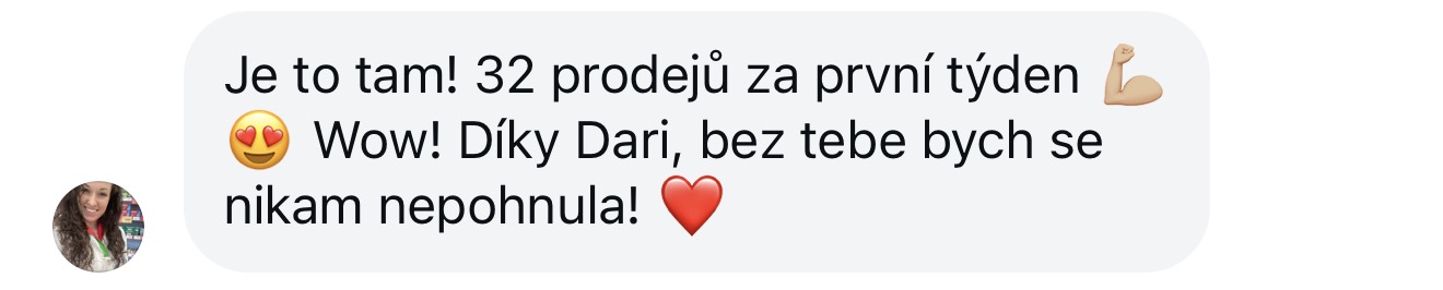 Zpětná vazba od klientky 68