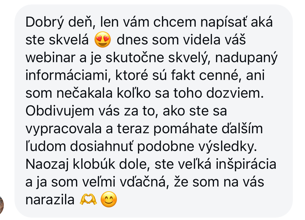 Zpětná vazba od klientky 11