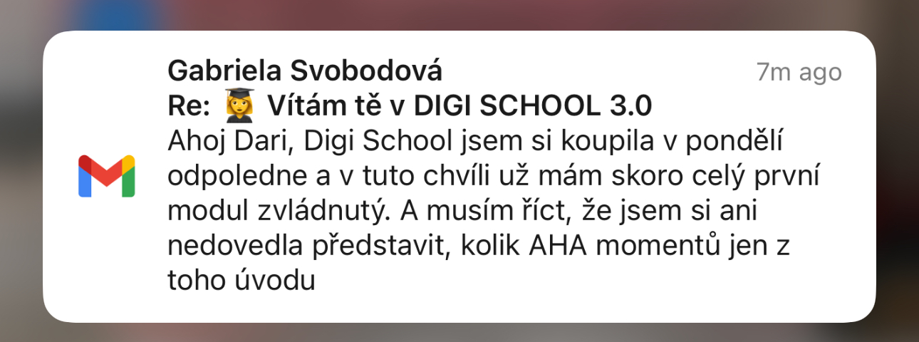 Zpětná vazba od klientky 12