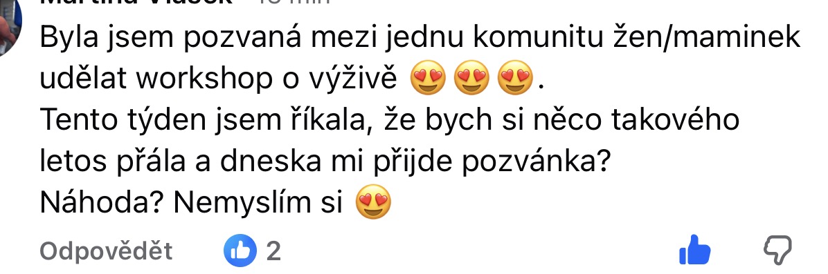 Zpětná vazba od klientky 78