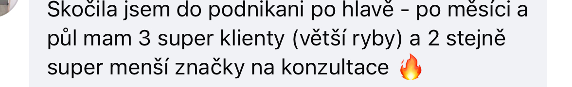 Zpětná vazba od klientky 10