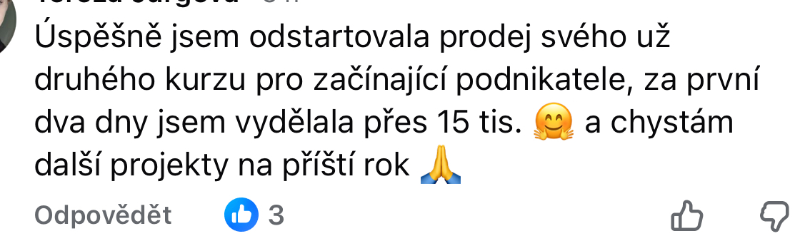 Zpětná vazba od klientky 56