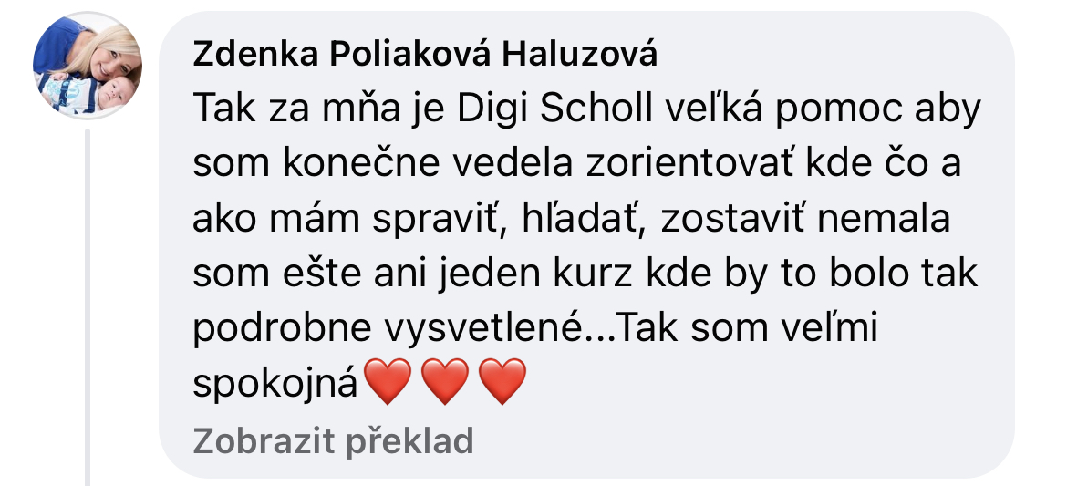 Zpětná vazba od klientky 41
